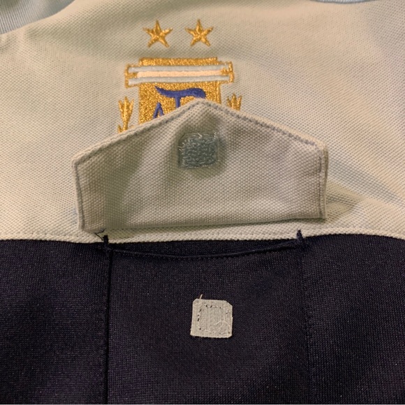 Adidas Argentina Soccer Blue Full Zip Jacket Pockets Mens Size XL 2007 - Picture 13 of 15